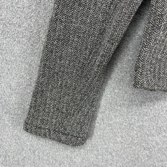 Calvin Klein Womens Herringbone Tweed Blazer Jacket Single Button Office Career - Picture 14 of 16